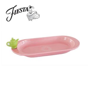 Nora Fleming Fiesta Bread Tray and Mini Teapot