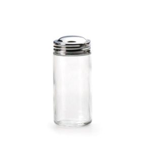 RSVP Glass Spice Jar Chrome Lid