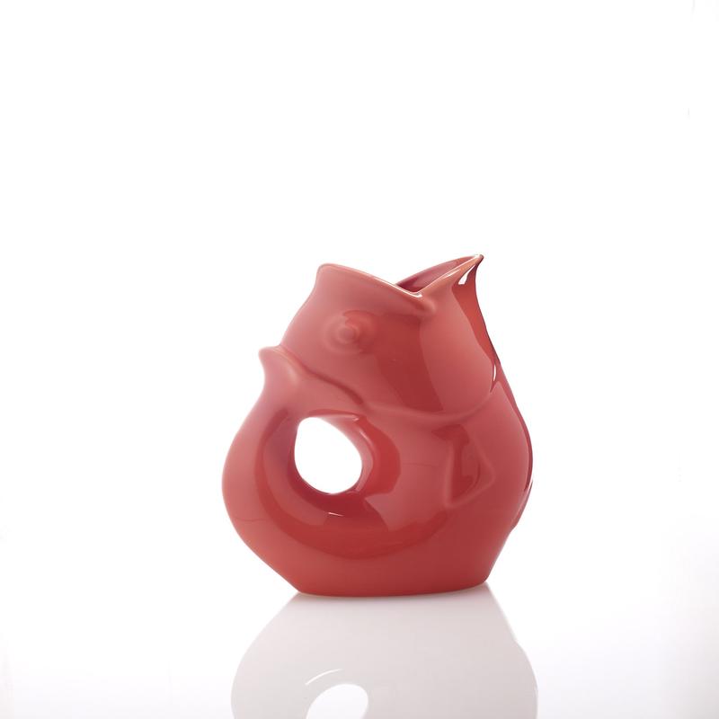 Gurgle Pot Medium Creamer Coral