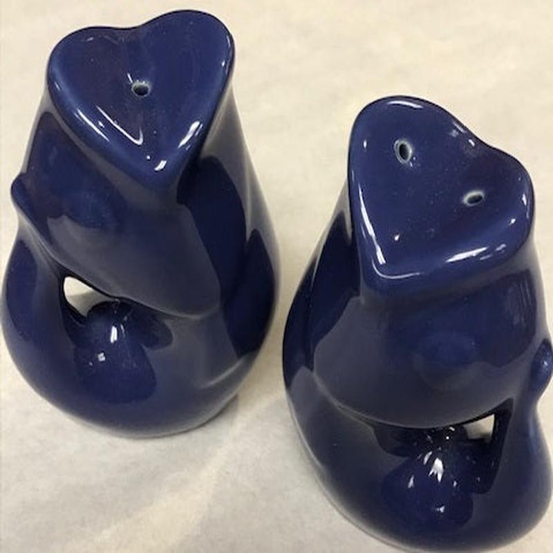 Gurgle Pot Salt and Pepper Set Indigo