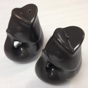 Gurgle Pot Salt and Pepper Set Matte Finish Slate