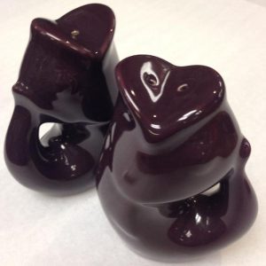 Gurgle Pot Salt and Pepper Set Merlot