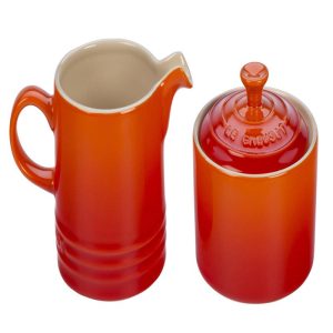 Le Creuset Flame Cream & Sugar Set