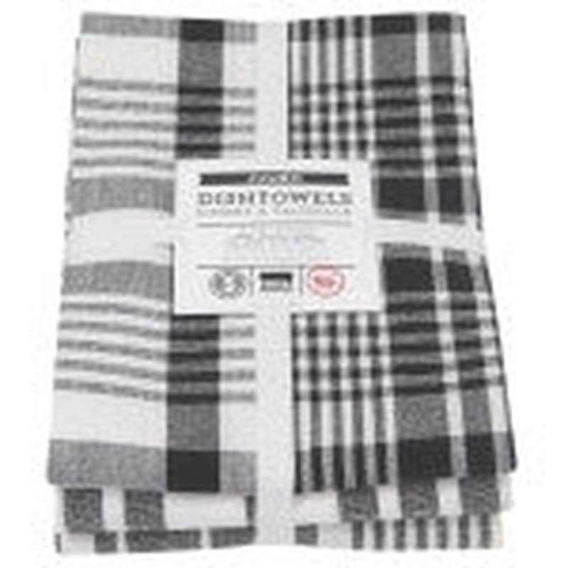 Now Designs Black Jumbo Dishtowels Set of 3
