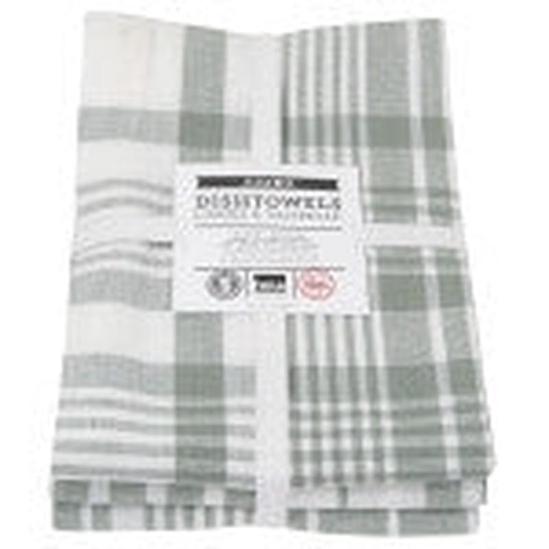 Now Designs London Gray Jumbo Dishtowels Set of 3