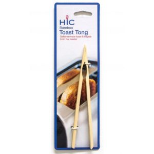 HIC 6.75"  Bamboo Toast Tong