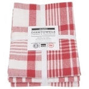 Now Designs Red Jumbo Dishtowels Set of 3