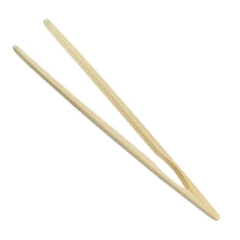 R&M 8" Bamboo Toast Tongs