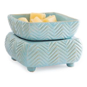CW Candle Warmer Blue Chevron