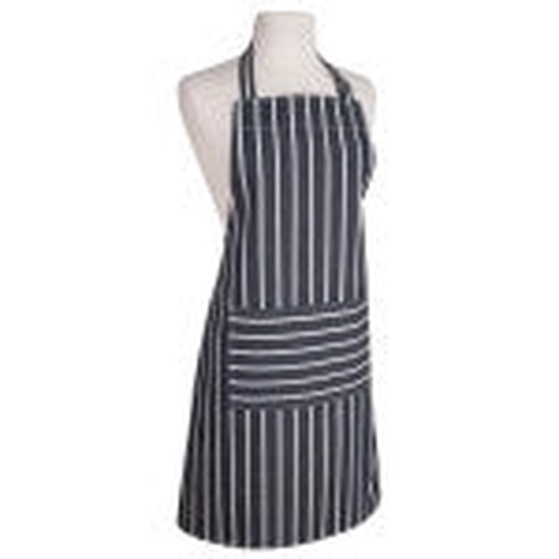 Now Designs Navy Butcher Stripe Basic Apron