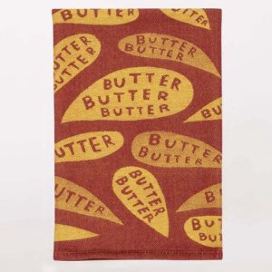 Blue Q Jacquard Dishtowel Butter Butter Butter