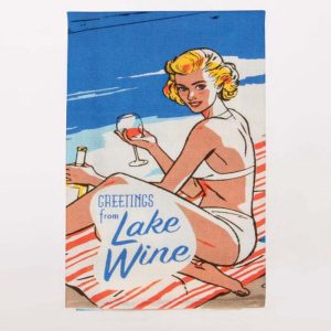 Blue Q SP Dishtowel Greetings From Lake Wine