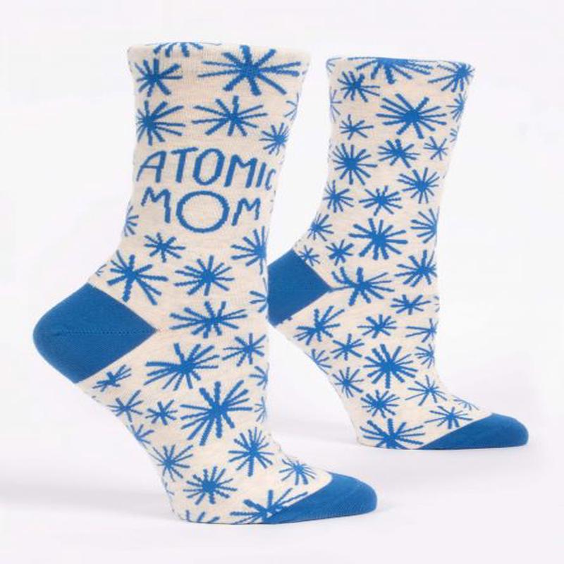 Blue Q Women's Crew Socks Atomic Mom