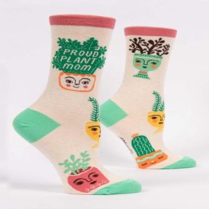 Blue Q Women's Crew Socks Proud Plant Mom