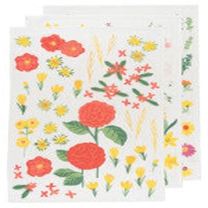Now Designs Baker's Floursack Flower of the Month Towels Set of 3