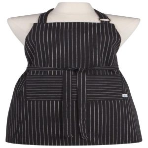Now Designs Black Chef Stripe Apron