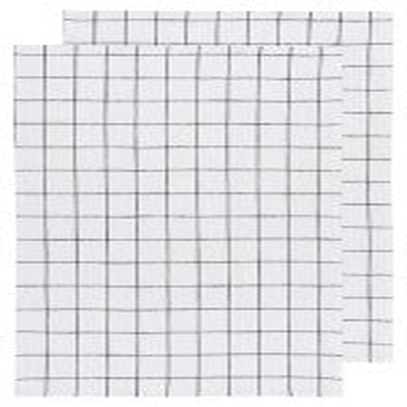 Now Designs Black Vintage Wash Dishtowels Set of 2