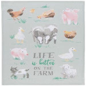 Now Designs Farmhouse Print Dishtowel