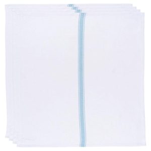 Now Designs Turquoise Brooklyn Stripe Dishtowels Set of 4