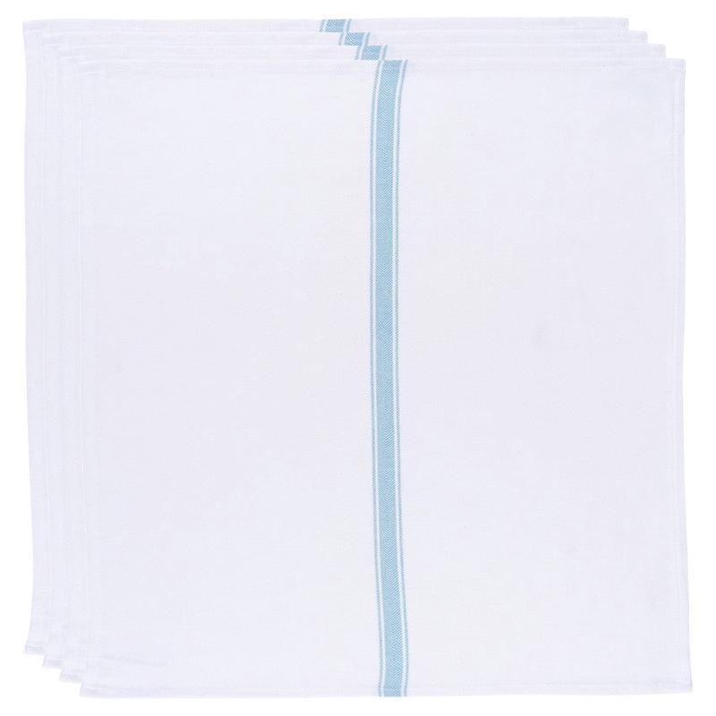 Now Designs Turquoise Brooklyn Stripe Dishtowels Set of 4