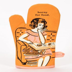 Blue Q Oven Mitt Horny For Food