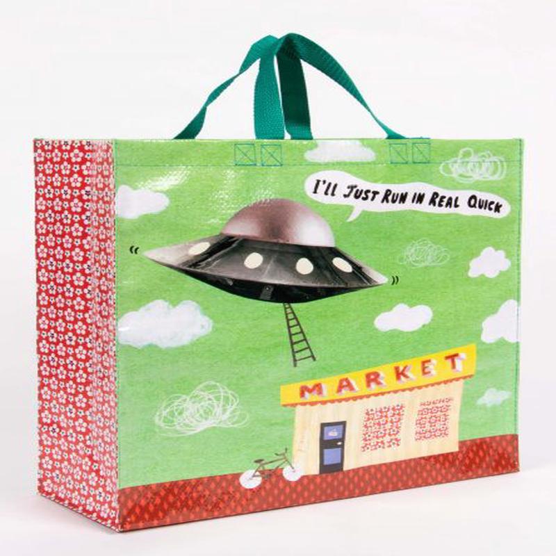 Blue Q Shopper Bag I'll Just Run In Real Quick