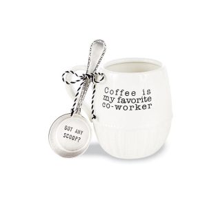 Mud Pie Co-Worker Mug Set - Coffee Is My Favorite Co-Worker