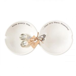 Mud Pie Double Salsa Set - Everybody Love A Little Green & Seeing Red