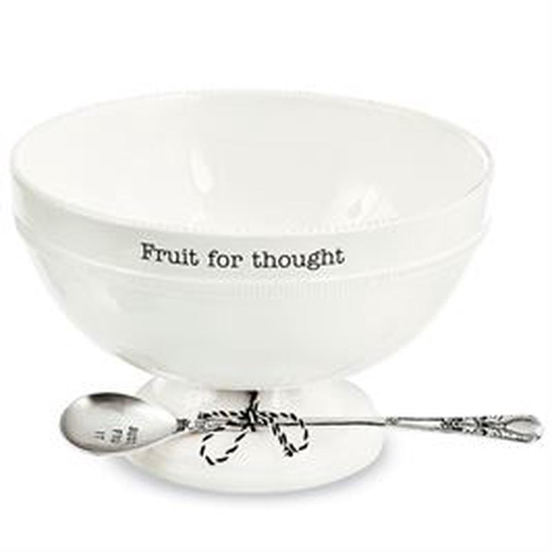 Mud Pie Fruit Bowl Set - Fruit For Thought