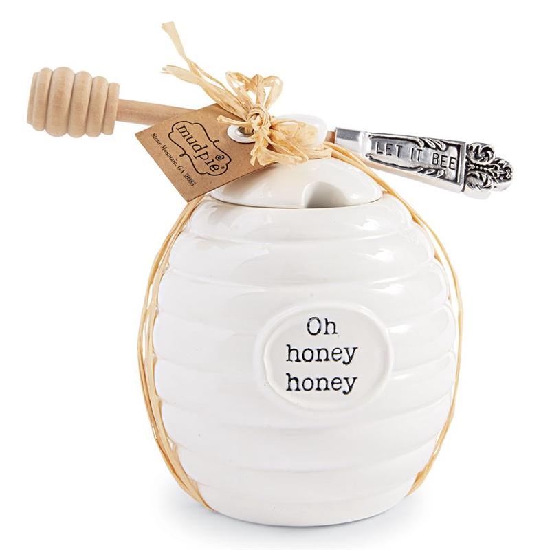 Mud Pie Honey Pot Set