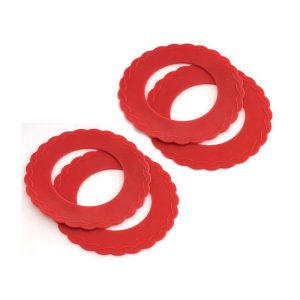 Norpro Mini Silicone Pie Pan Shields, Set of 4