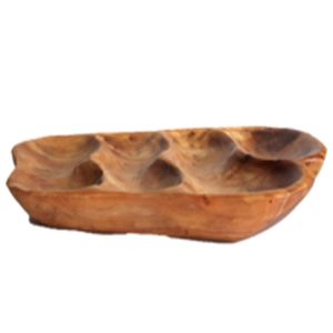 Greener Valley Trading Charcuterie  Divided Platter - 4 divisions (17-19" / 2")