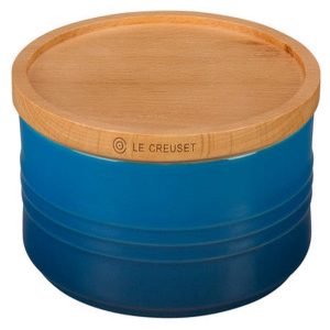 Le Creuset 23 Oz Marseille Canister With Wood Lid