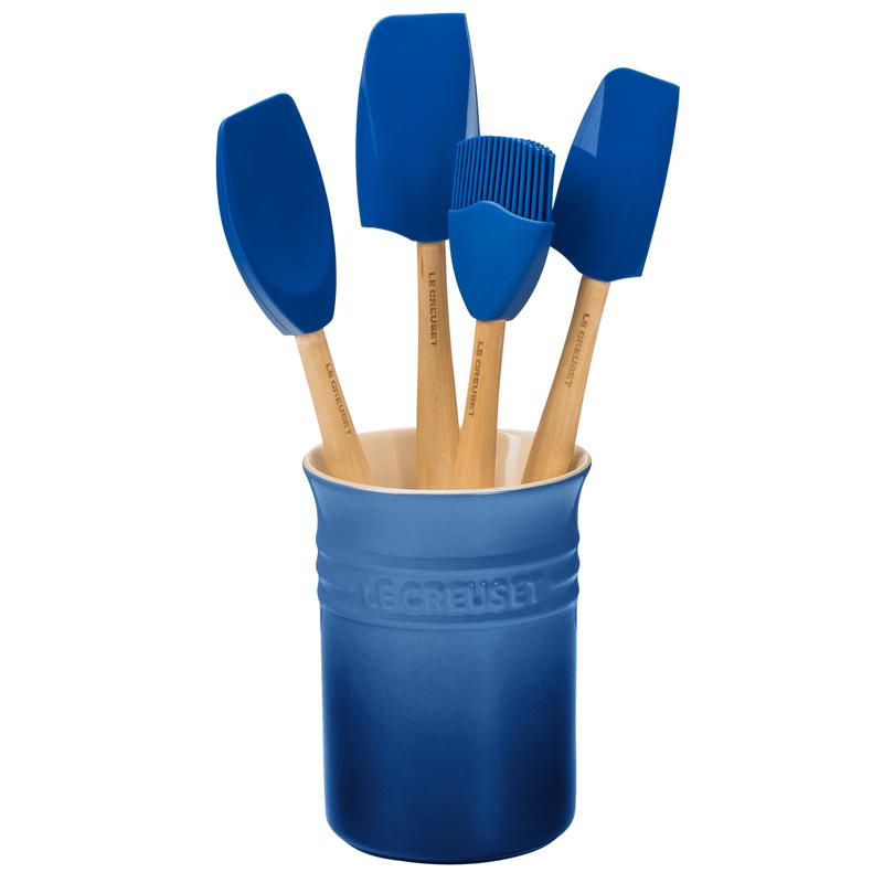 Le Creuset Marseille 5 Piece Utensils With Crock