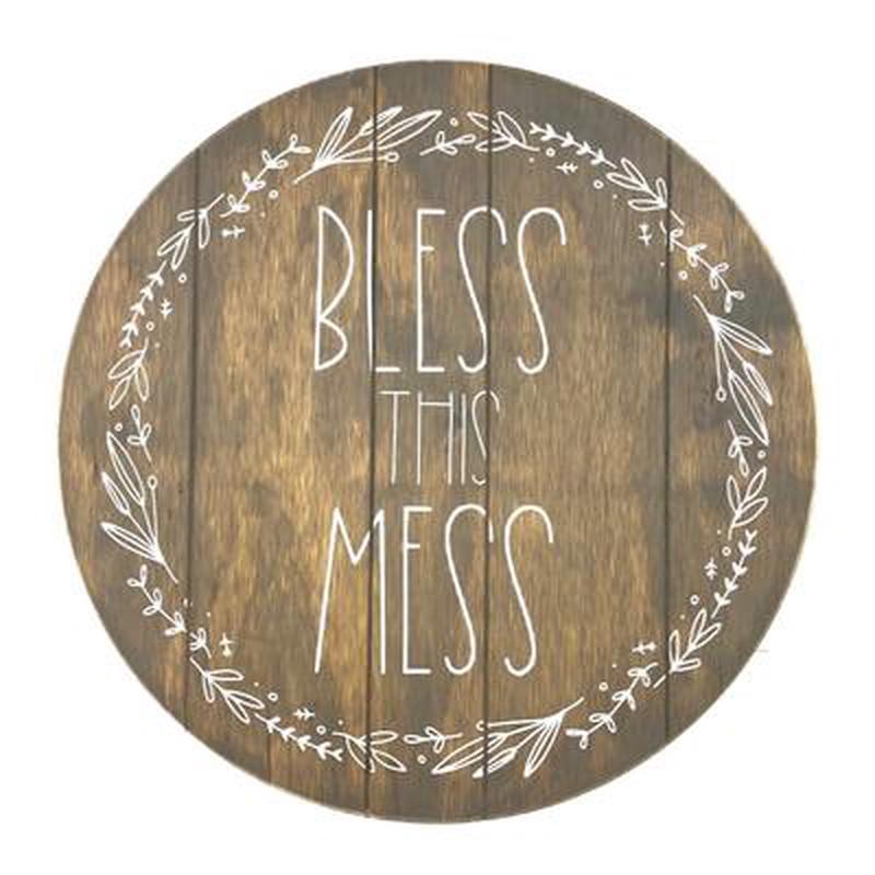 Twelve Timbers Bless This Mess Lazy Susan