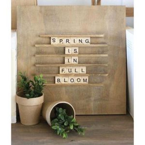 Twelve Timbers Scrabble Tile Board 12" x 12" With 100 Letters