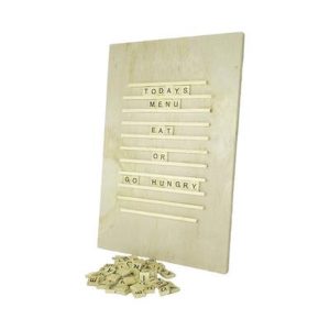 Twelve Timbers Scrabble Tile Board 12" x 18" With 100 Letters