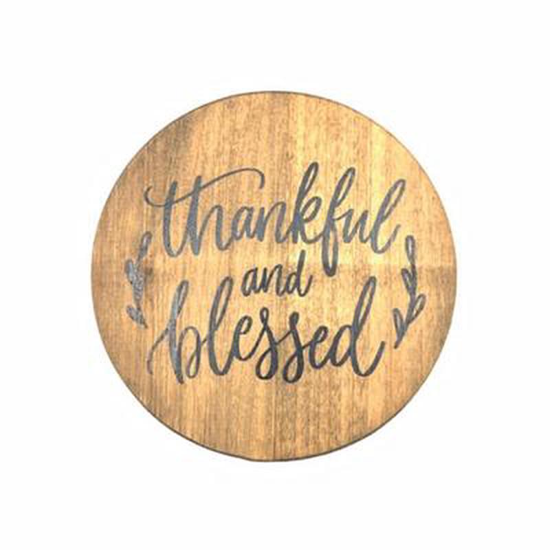 Twelve Timbers Thankful Blessed Coasters Set of 4