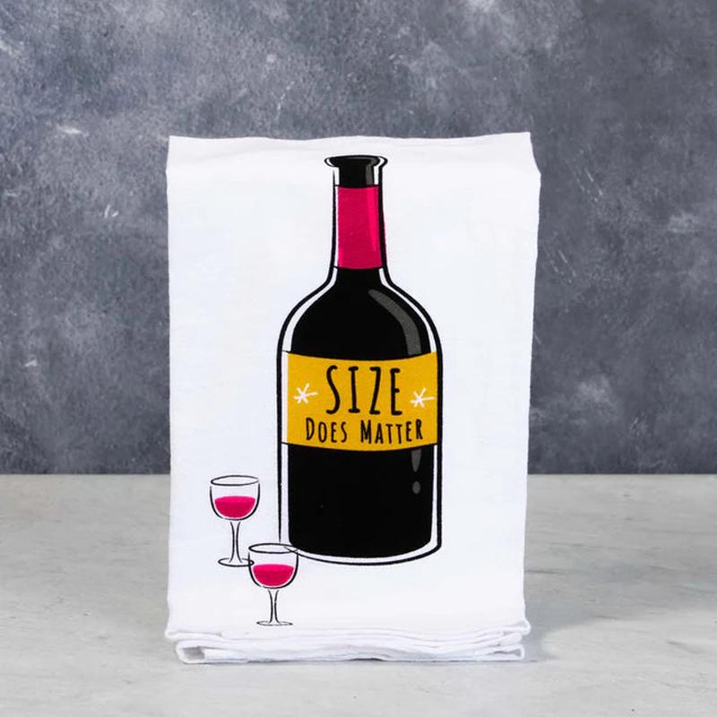 Cork Pops Size Does Matter Bar Towel