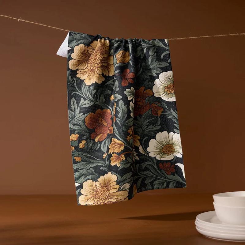 Geometry Classic Floral Tea Towel