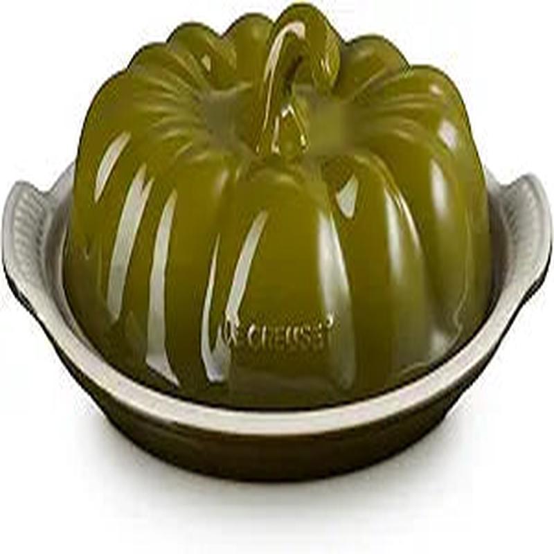 Le Creuset Pumpkin Olive Butter Dish