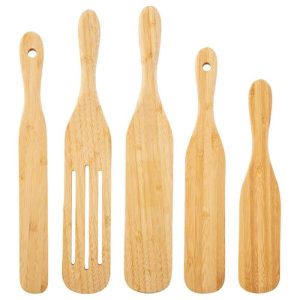 Table Craft Bamboo Spurtle Spatula 5pack