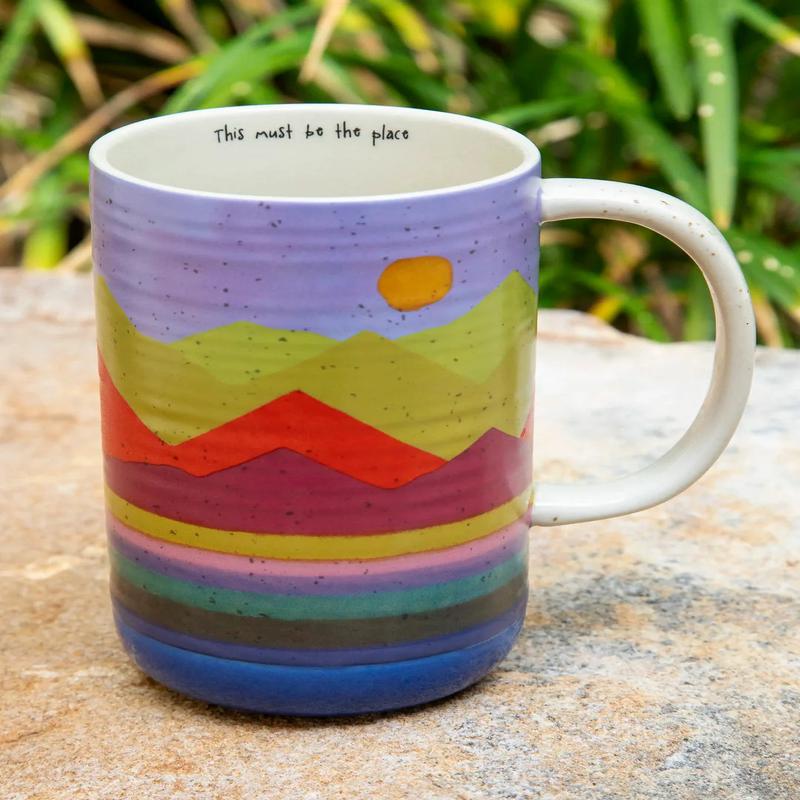 Natural Life Mountain Range Latte Mug
