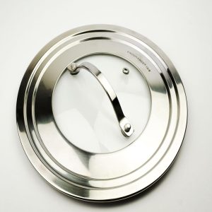 RSVP 9" Universal Lid with Glass Insert
