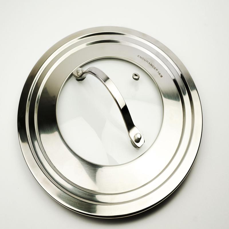 RSVP 9" Universal Lid with Glass Insert