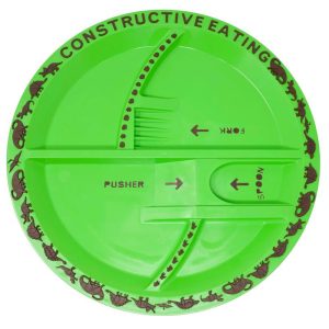 Constructive Rating Dinosaur Plate