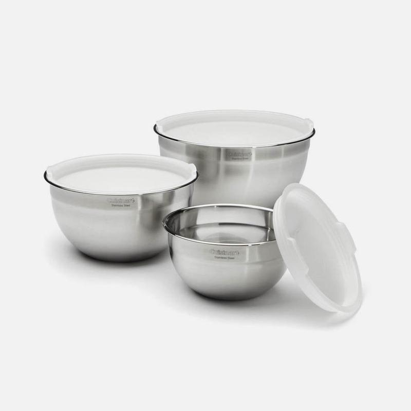 Cuisinart Stainless Steel Bowls with Lids Set of 3