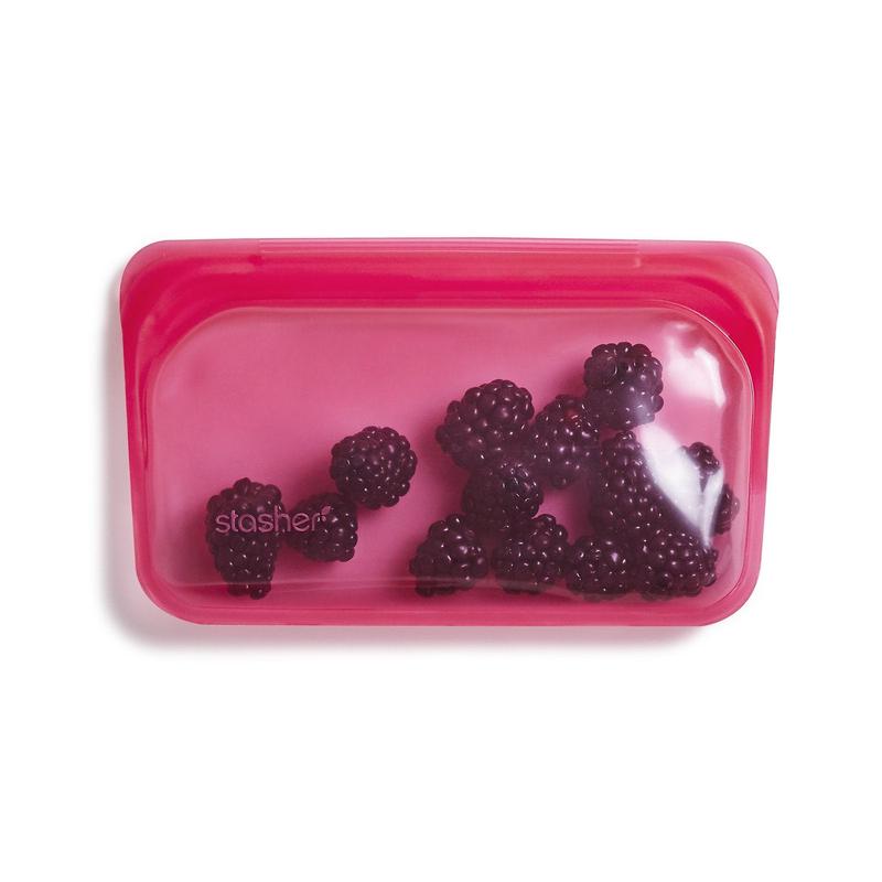 Stasher Snack Bag Raspberry