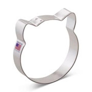 Cat Face Cookie Cutter 3.5"
