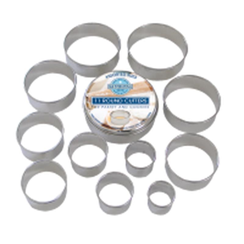 R&M 11 piece Round Cookie Cutter Set